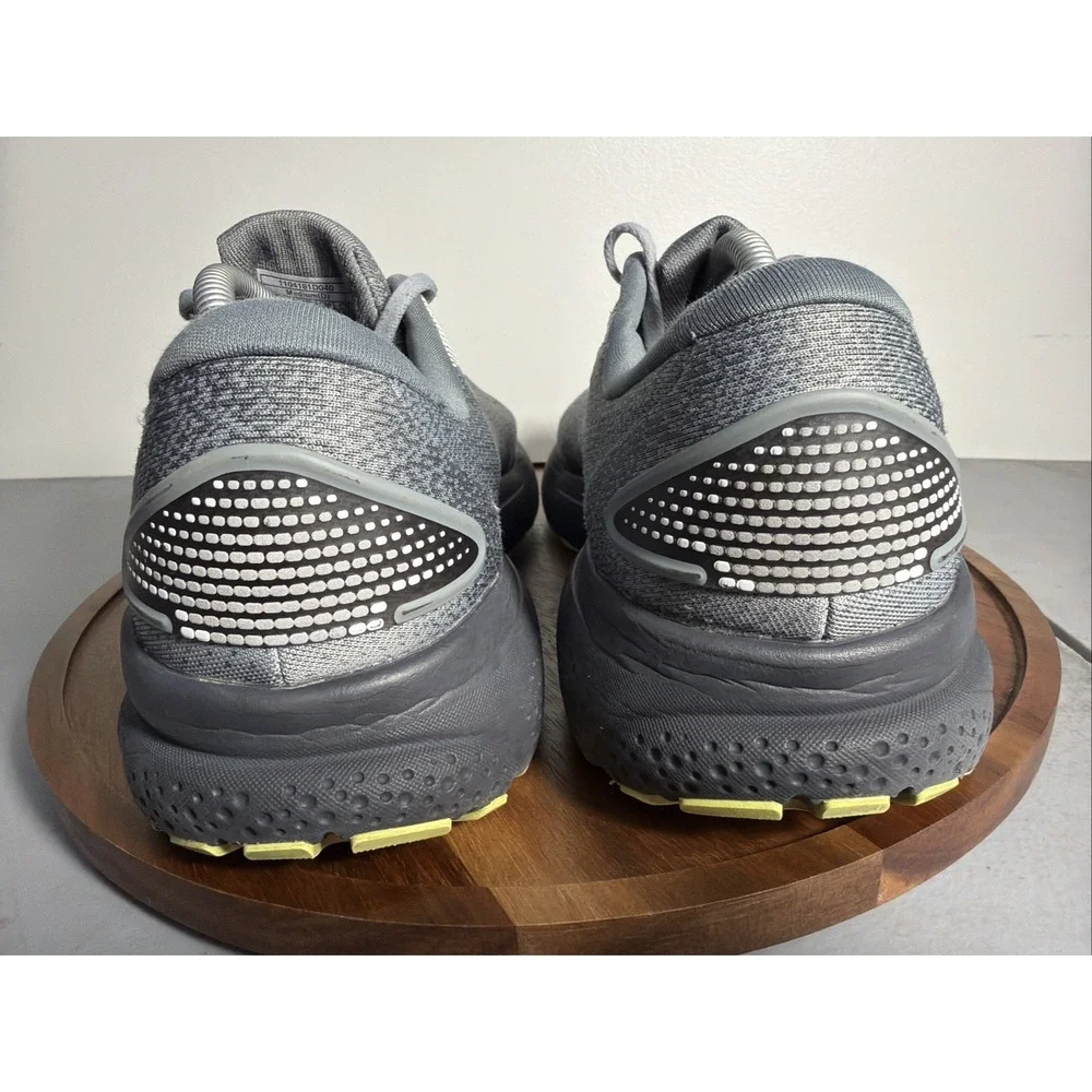Brooks Mens Ghost 16 Neutral Running Shoes 11D Primer Grey Lime 1104181D040